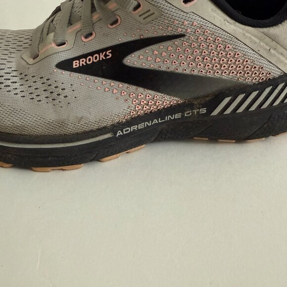 Brooks Adrenaline GTS 22 Gray Rose Women's Running Shoes Size 11B 1203531B035 - Picture 12 of 15